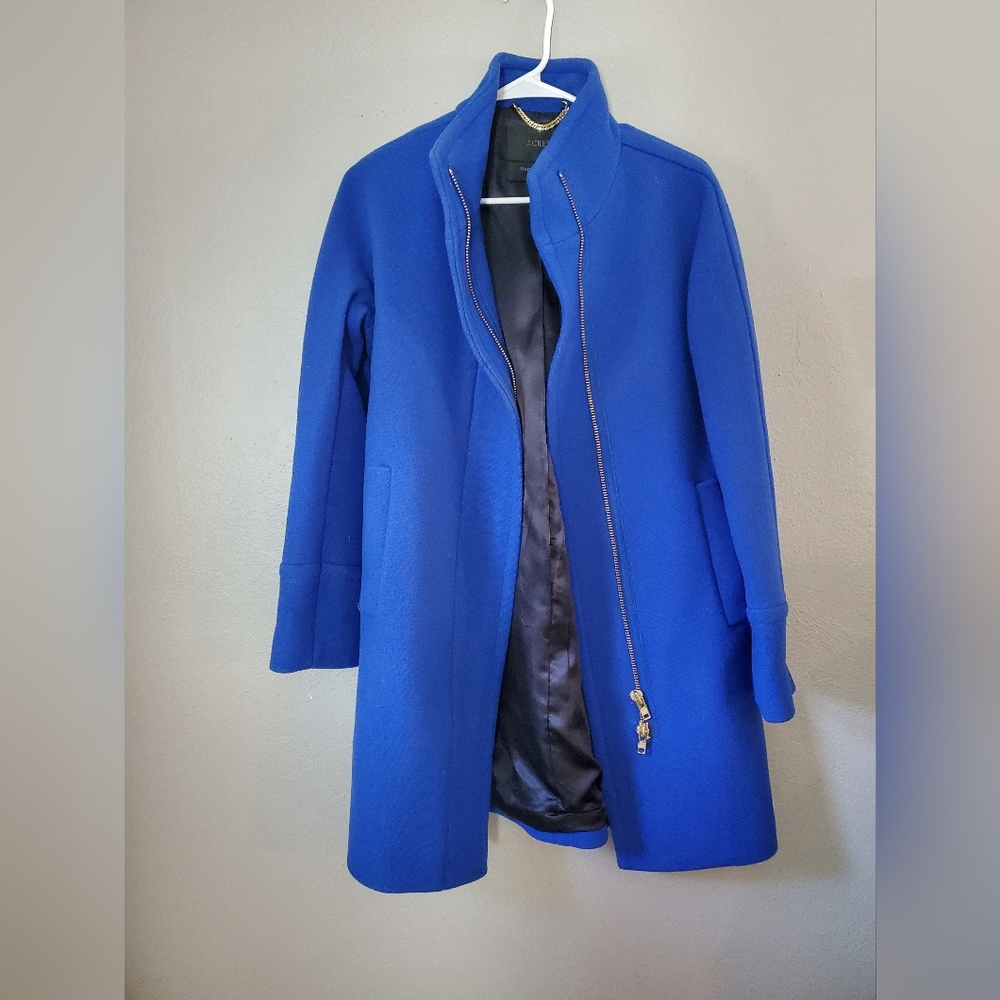 Jcrew coat, small, blue